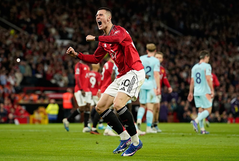 Man United Vs Brentford English Premier League soccer-Benjamin Sesko
