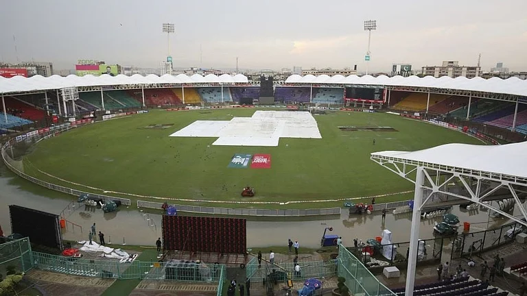 Karachi national stadium. - File
