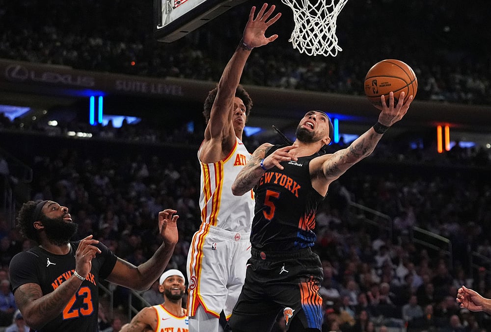 Knicks vs Hawks game 5 NBA playoffs Basketball-Jose Alvarado