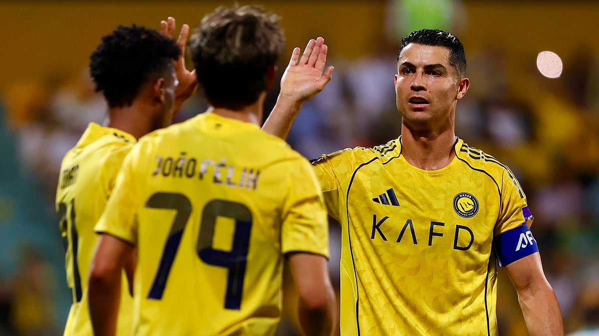 Cristiano Ronaldo in action with Al-Nassr teammates in Saudi Pro League 2025-26 - Cristiano/X