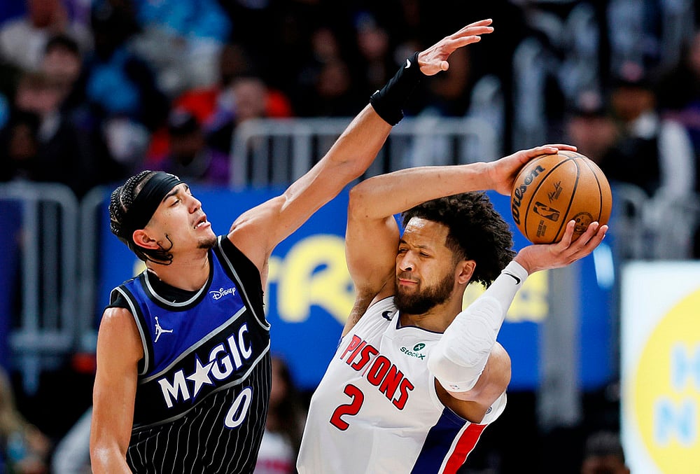 Detroit Pistons vs Orlando Magic NBA basketball playoffs game 5 pics-Anthony Black