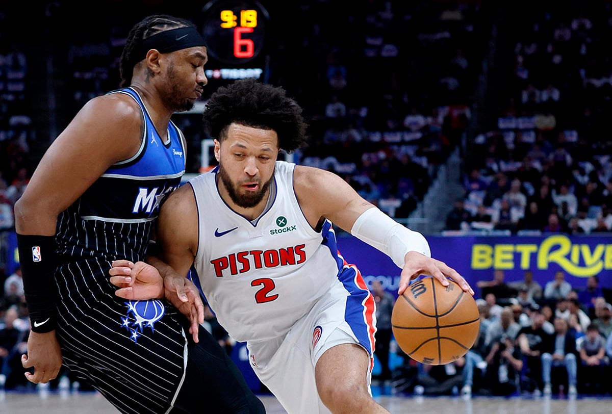 Detroit Pistons vs Orlando Magic NBA basketball playoffs game 5 pics-Cade Cunningham