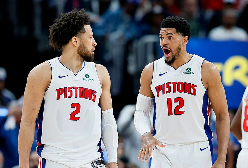 Detroit Pistons vs Orlando Magic NBA basketball playoffs game 5 pics-Tobias Harris