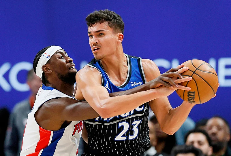 Detroit Pistons vs Orlando Magic NBA basketball playoffs game 5 pics-Caris LeVert