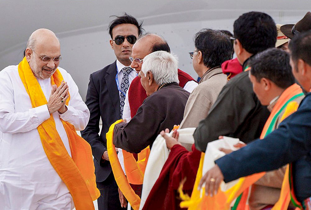 Union Minister Amit Shah in Leh