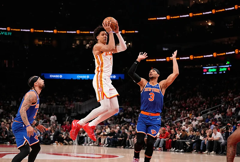 New York Knicks vs Atlanta Hawks NBA basketball playoffs series-Jalen Johnson
