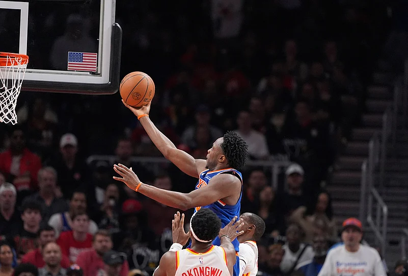 New York Knicks vs Atlanta Hawks NBA basketball playoffs series-Og Anunoby