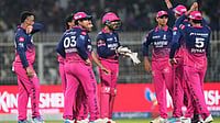 RR Vs GT Toss Update, IPL 2026: Rajasthan Royals Bowling First - Check Playing XIs | Photo: AP/Bikas Das : Rajasthan Royals' Dhruv Jurel, center, celebrates with teammates after stumping Kolkata Knight Riders' Cameron Green out during the Indian Premier League cricket match between Kolkata Knight Riders and Rajasthan Royals in Kolkata, India.