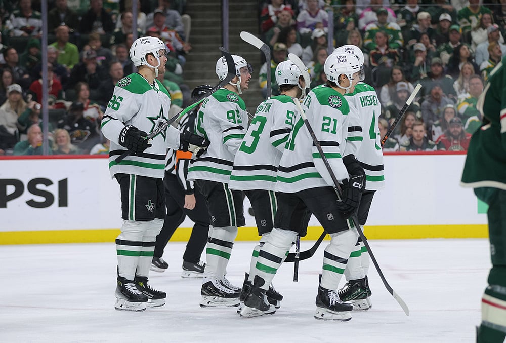 Minnesota Wild Vs Dallas Stars NHL Playoffs-Wyatt Johnston