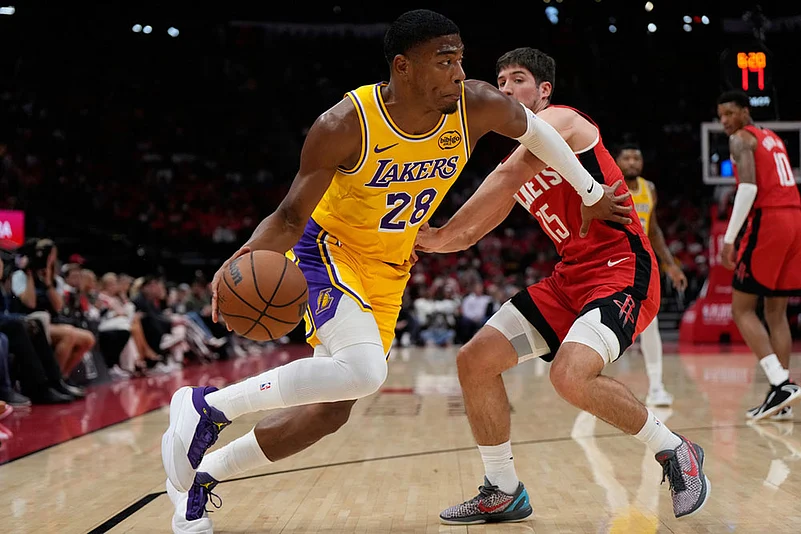NBA Basketball Game: Houston Rockets vs Los Angeles Lakers