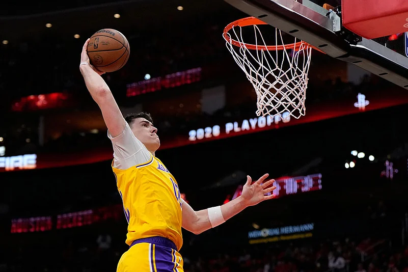 NBA Basketball Game: Los Angeles Lakers vs Houston Rockets