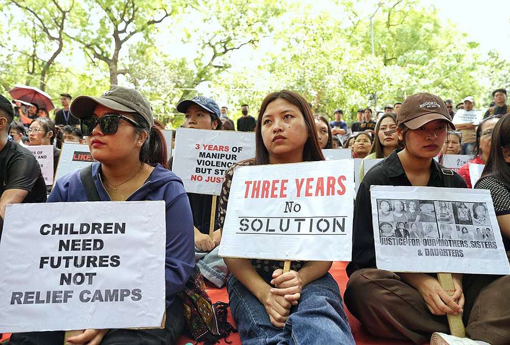 Kuki-Zo Protest Delhi