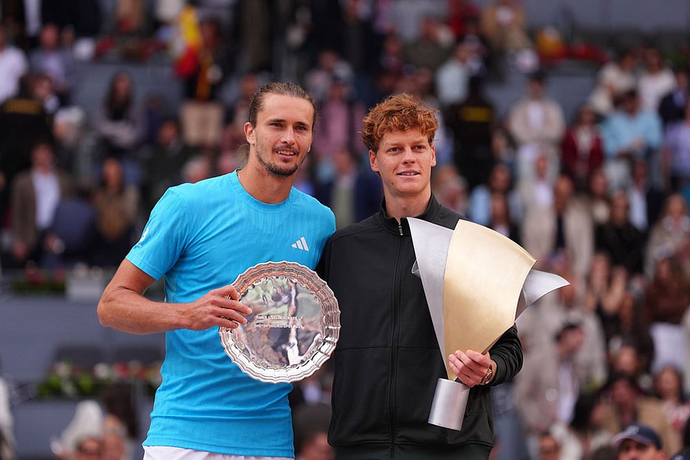 Madrid Open tennis tournament: Alexander Zverev vs Jannik Sinner