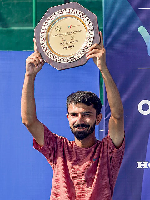 Pakistan tennis player Muhammad Shoaib wins the International Tennis Federation (ITF) World Tennis Tour Futures singles title, becoming the first Pakistani in 20 years, during the ITF Men's World Tennis Tour, in Islamabad. 