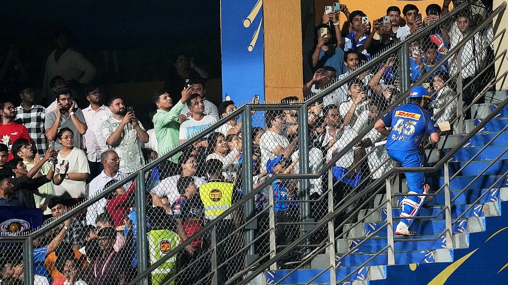 Rohit Sharma walks back after losing his wicket during the Indian Premier League match between Mumbai Indians and Lucknow Super Giants in Mumbai. - AP/Rafiq Maqbool