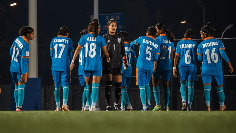 India Women's U-17 Team ahead of AFC U17 Women's Asian Cup clash against Japan - | Photo: AIFF