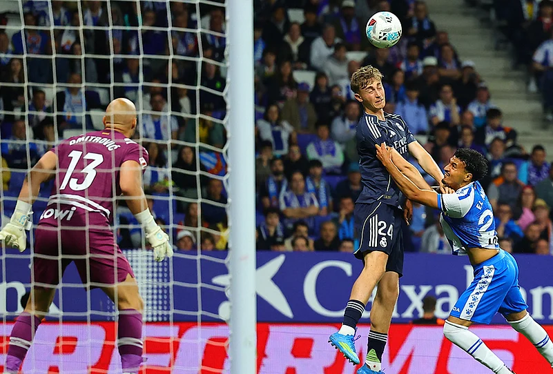 Espanyol vs Real Madrid La Liga soccer-Dean Huijsen