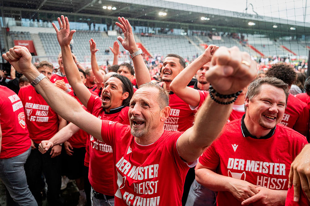 Switzerland Soccer Amazing Thun: FC Thun vs FC St.Gallen