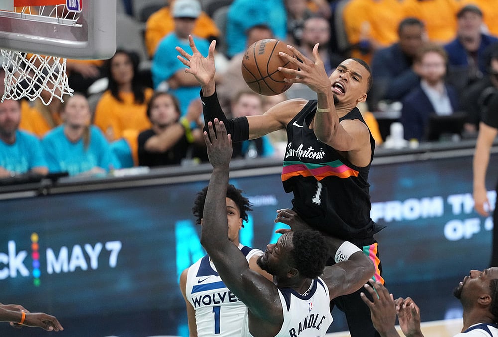 Spurs Vs Timberwolves 2026 NBA basketball playoffs-Victor Wembanyama