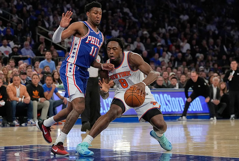 76ers vs Knicks 2026 NBA basketball playoffs-Og Anunoby