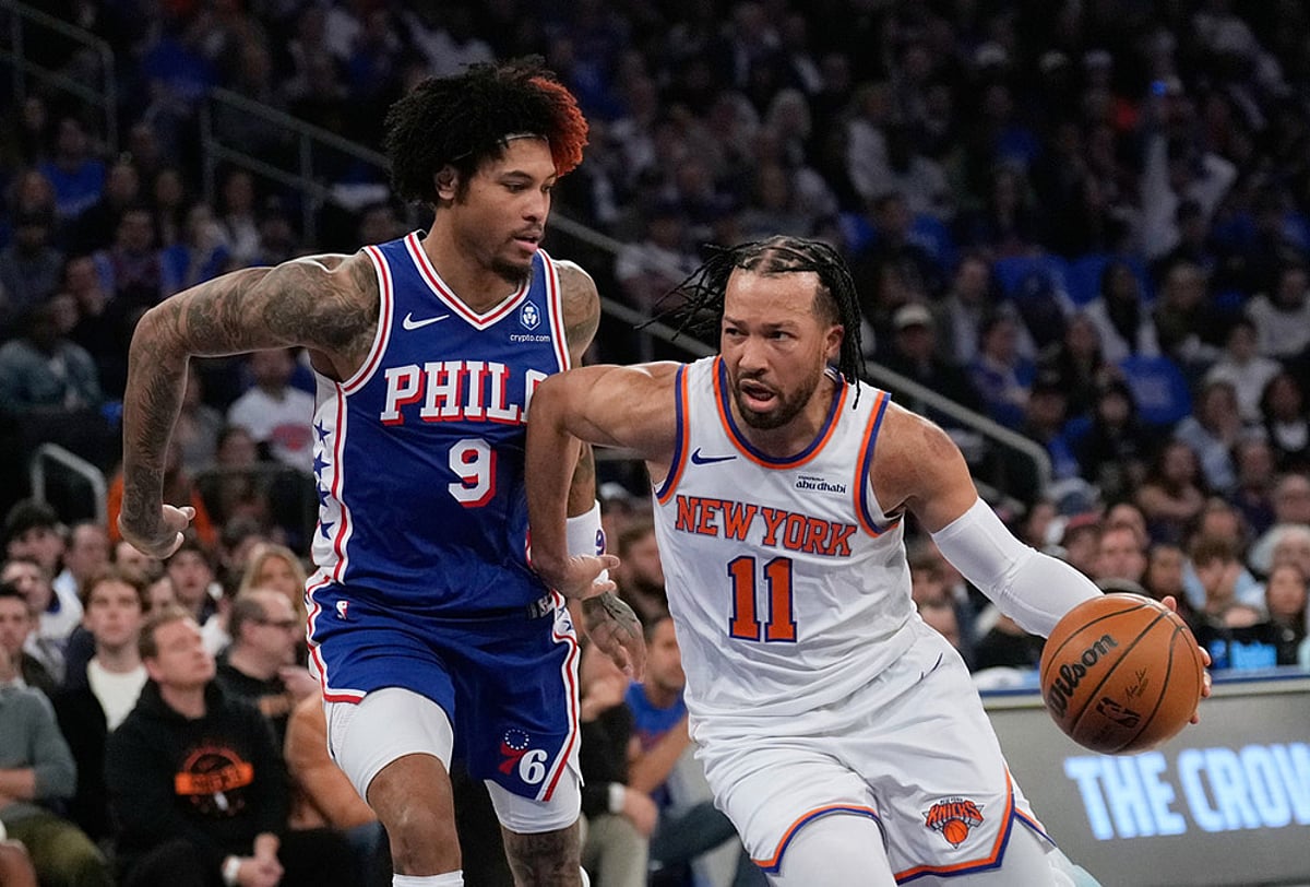 76ers vs Knicks 2026 NBA basketball playoffs-Jalen Brunson