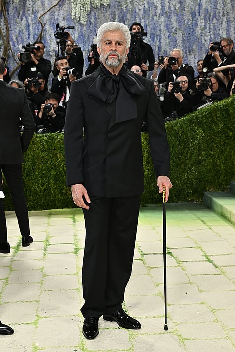 Bad Bunny arrives at The Metropolitan Museum of Art's Costume Institute benefit gala celebrating the opening of the "Costume Art" exhibition in New York. 