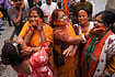 BJP supporters celebrating in West Bengal
