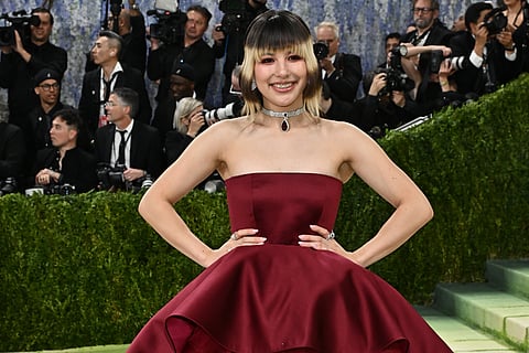 Alysa Liu arrives at The Metropolitan Museum of Art's Costume Institute benefit gala celebrating the opening of the "Costume Art" exhibition on Monday, May 4, 2026, in New York.