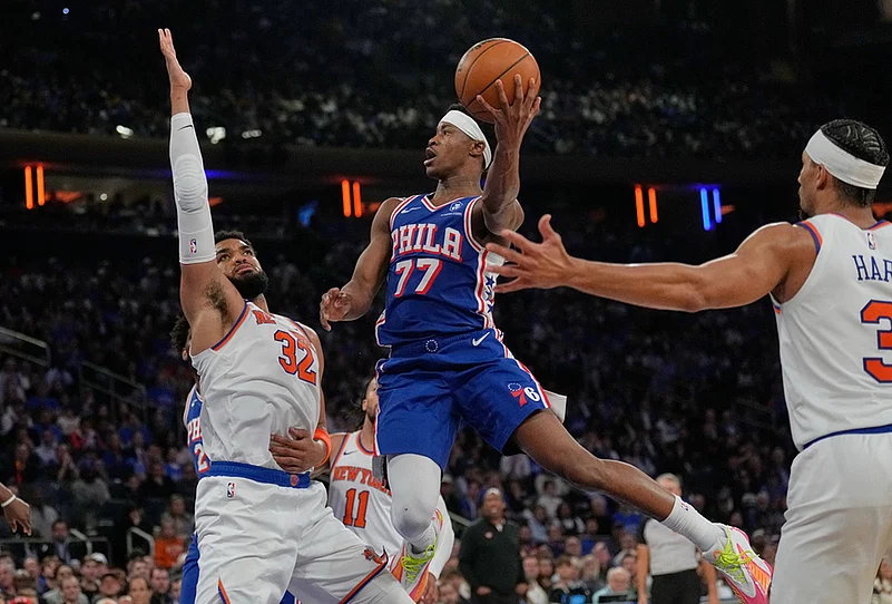 76ers vs Knicks 2026 NBA basketball playoffs-