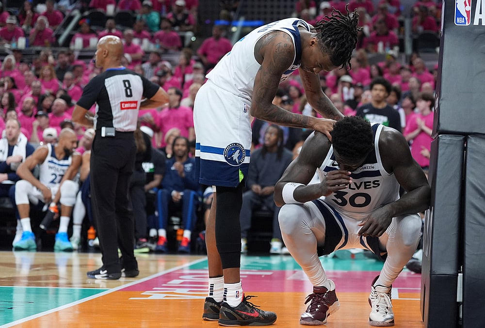 Spurs Vs Timberwolves 2026 NBA basketball playoffs-Bones Hyland