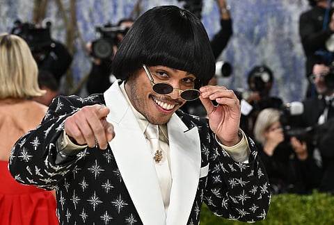 Anderson .Paak arrives at The Metropolitan Museum of Art's Costume Institute benefit gala celebrating the opening of the "Costume Art" exhibition in New York. 