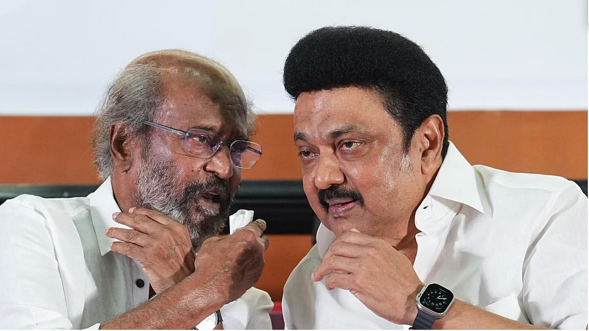 X : Rajinikanth Meets MK Stalin in Chennai After DMK Setback