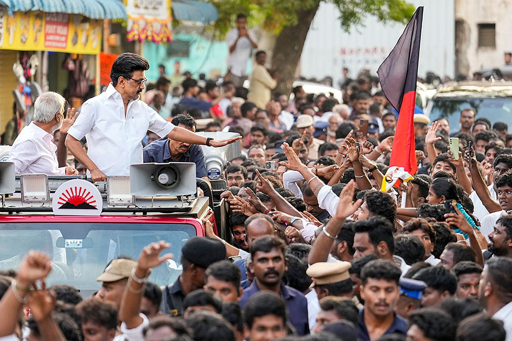 MK Stalin at Kolathur constituency