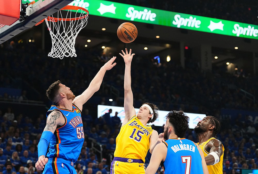 Lakers vs Thunder NBA basketball playoffs-Austin Reaves