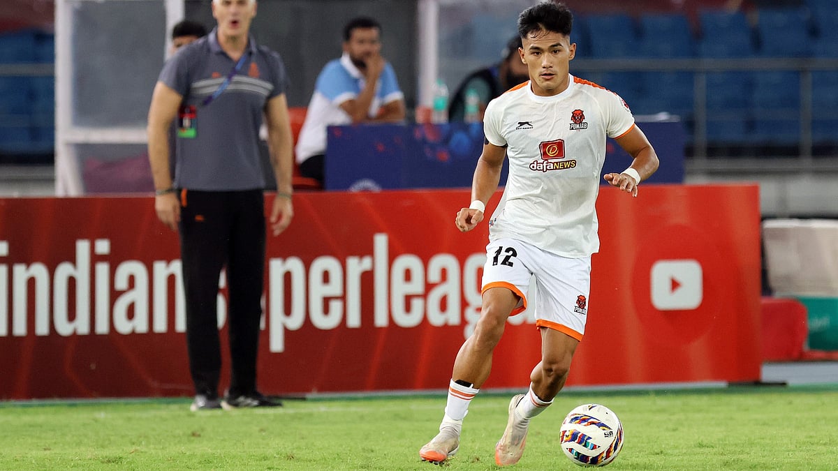 Punjab FC's Khaiminthang Lhungdim in action during the Indian Super League match against SC Delhi on May 2, 2026. - | Photo: AIFF