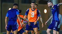 | Photo: X/AlNassrFC_EN : Al-Nassr's player in training ahead of their Saudi Pro League match against Al-Shabab on May 7, 2026.