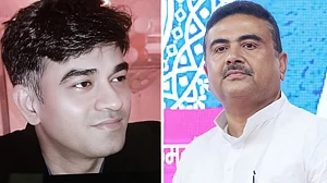 X : Chandranath Rath (on left)