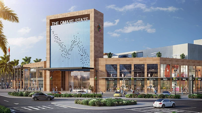 Modern commercial complex titled The Omaxe State