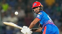 DC Vs KKR LIVE Score, IPL 2026: Capitals Middle-Order Collapse Against Spinners | DC 116/5 (17) AP Photo/Manish Swarup : Delhi Capitals' Pathum Nissanka plays a shot during the Indian Premier League cricket match between Delhi Capitals and Kolkata Knight Riders in New Delhi, India, Friday, May 8, 2026.