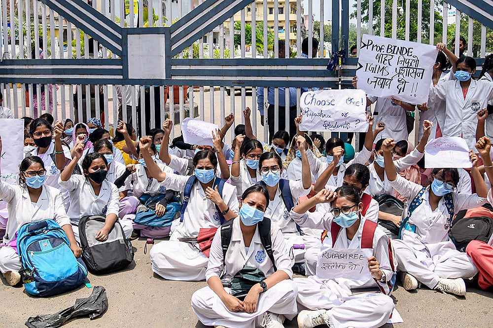 Students protest in Patna