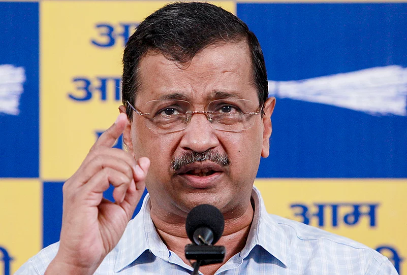 Arvind Kejriwal addresses media