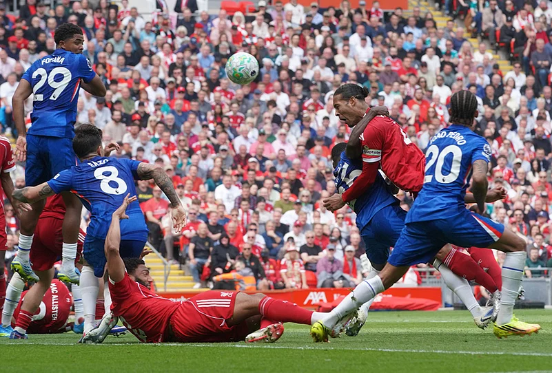 Liverpool Vs Chelsea Premier League soccer-Virgil van Dijk
