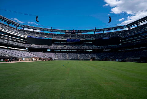 A general view shows NYNJ Stadium, in East Rutherford, New Jersey.