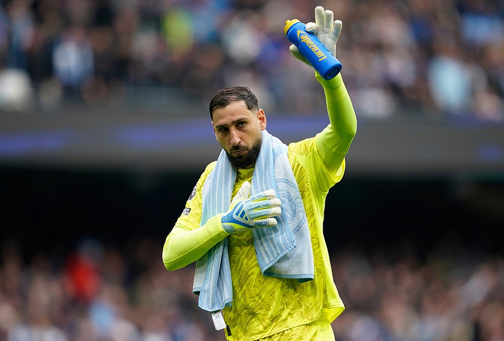 EPL soccer Manchester City vs Brentford match-Gianluigi Donnarumma