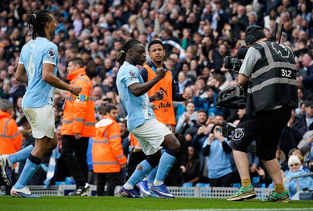 EPL soccer Manchester City vs Brentford match-Jeremy Doku