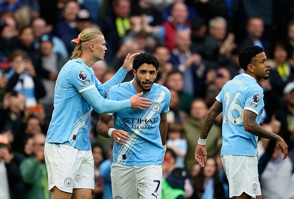 EPL soccer Manchester City vs Brentford match-Omar Marmoush