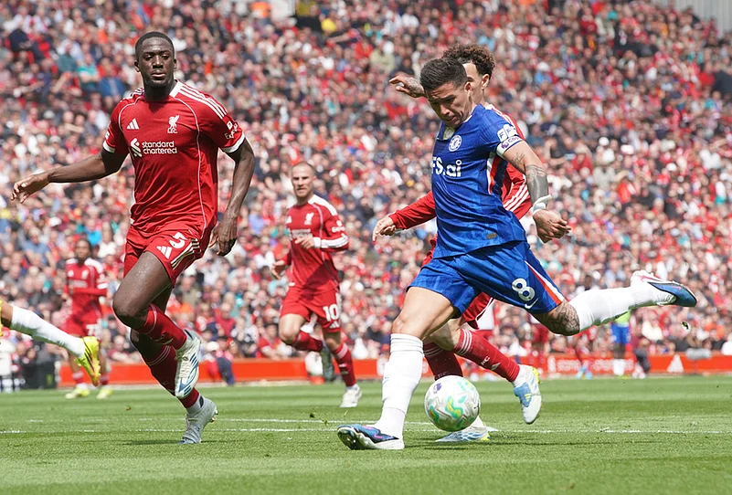 Liverpool Vs Chelsea Premier League soccer-Enzo Fernandez