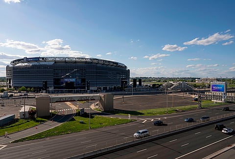 A general view shows NYNJ Stadium, in East Rutherford, New Jersey.