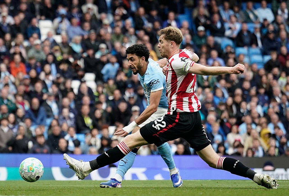 EPL soccer Manchester City vs Brentford match-Omar Marmoush
