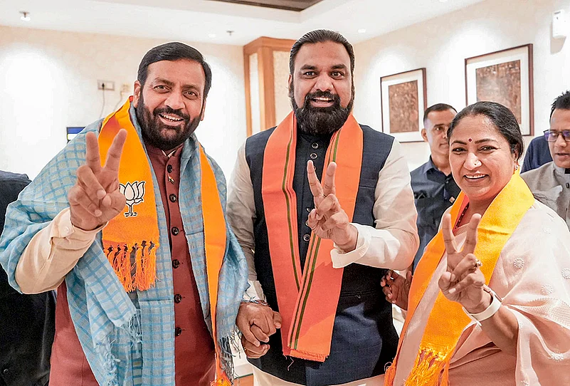 Rekha Gupta, Nayab Saini, Samrat Choudhary